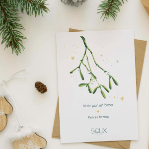 Tarjeta plantable Navidad diseño propio Salix - Bridepalla